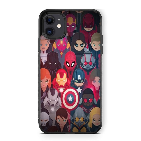 Marvel Avengers Infinity War Endgame Cute Characters iPhone Case - Picture 1 of 1
